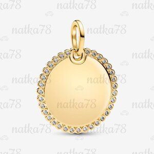 Pandora Engravable Round Tag Pendant